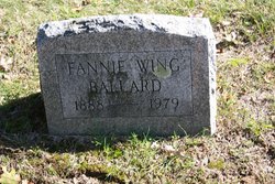 Fannie Louise <I>Wing</I> Ballard 
