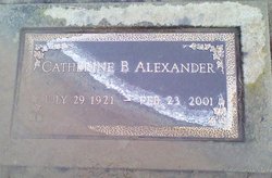 Catherine <I>Burr</I> Alexander 
