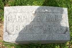 Carrie F. <I>Lohr</I> Bauer 