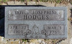 Dovie Josephine “Josie” <I>Barnard</I> Hodges 