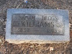 Sarah <I>Beggs</I> Williams 
