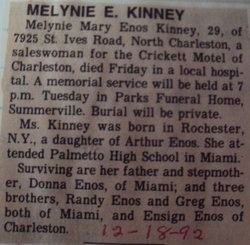Melynie Mary <I>Enos</I> Kinney 