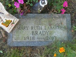 Mary Ruth <I>Labarre</I> Brady 
