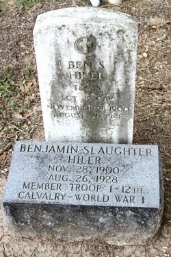 Benjamin Slaughter “Ben” Hiler 