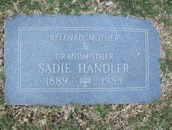 Sadie <I>Herskovitz</I> Handler 