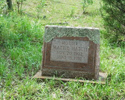 Mattie <I>Scott</I> Hatch 