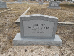 Elsa Ivey <I>Honeycutt</I> Lick 