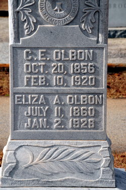 Elizabeth Alice “Eliza” <I>McConnell</I> Olbon 