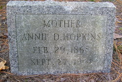 Annie Ella <I>Durnbaugh</I> Hopkins 