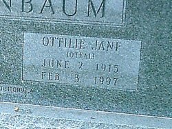 Ottilie Jane “Oteal” <I>Baetge</I> Vordenbaum 
