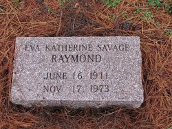 Eva Katherine <I>Savage</I> Raymond 
