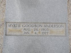 Myrtie <I>Goodson</I> Anderson 