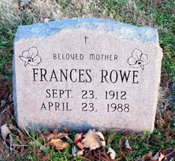 Frances <I>Mitchell</I> Rowe 