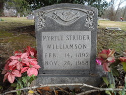 Myrtle <I>Strider</I> Williamson 