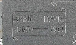 Abigale “Abbie” <I>Davis</I> Hall 