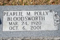Pearlie M. “Polly” <I>Williams</I> Bloodsworth 