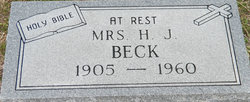 Mrs Irene J. <I>Nix</I> Beck 