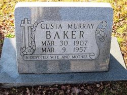 Flora Augusta “Gusta” <I>Murray</I> Baker 