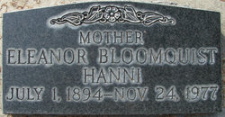 Eleanor Bloomquist <I>Backman</I> Hanni 