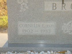 Zeffie Cornelia “Pat” <I>Ewing</I> Brown 