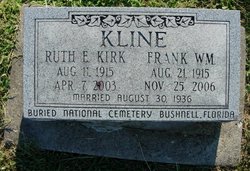 Ruth Evelyn <I>Kirk</I> Kline 