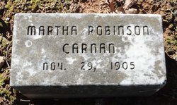 Martha <I>Robinson</I> Carnan 