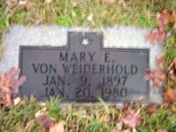 Mary Edith <I>Kelly</I> Von Weiderhold 