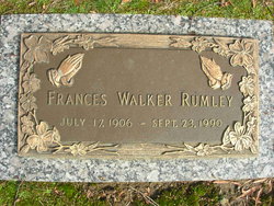 Frances Sirona <I>Walker</I> Rumley 