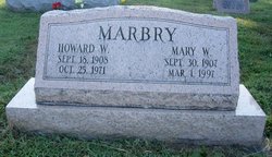 Mary W <I>Walters</I> Marbry 