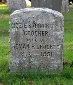 Lizzie S <I>Hinckley</I> Crocker 