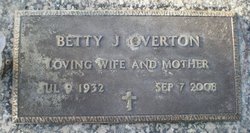 Betty Jean <I>Smith</I> Overton 