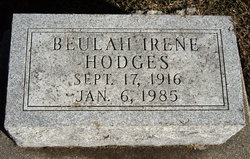 Beulah Ilene <I>Akes</I> Hodges 