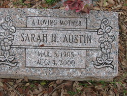 Sarah <I>Hunter</I> Austin 