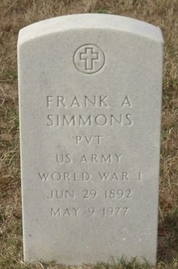 Frank A Simmons 
