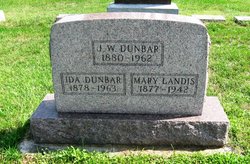 Ida A <I>Adams</I> Dunbar 