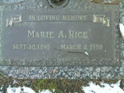 Marie Amanda <I>Braun</I> Rice 