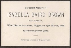 Isabella <I>Baird</I> Brown 