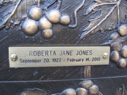 Roberta Jane <I>Court</I> Jones 