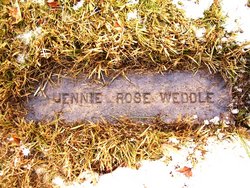 Jennie Roseline <I>Howard</I> Weddle 