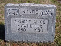 George Alice McWherter 