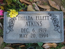 Thelda <I>Ellett</I> Atkins 