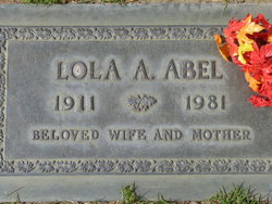 Lola Alice <I>Meyers</I> Abel 