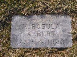 Sister Mary Rosula Albert 