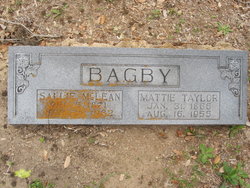 Martha Taylor “Mattie” Bagby 