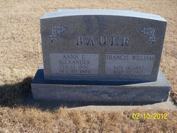 Anna E. <I>Alexander</I> Bauer 