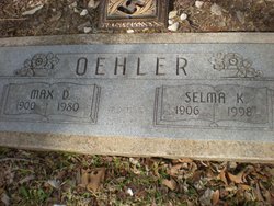 Selma Katherine <I>Lange</I> Oehler 