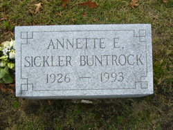 Annette Elizabeth <I>Sickler</I> Buntrock 