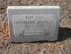 Mary Eliza <I>Canterberry</I> Armstrong 