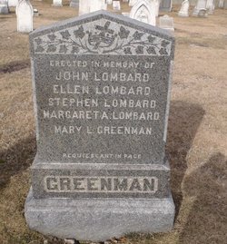 Mary L <I>Lombard</I> Greenman 