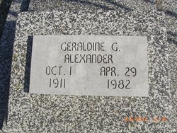 Geraldine G Alexander 
